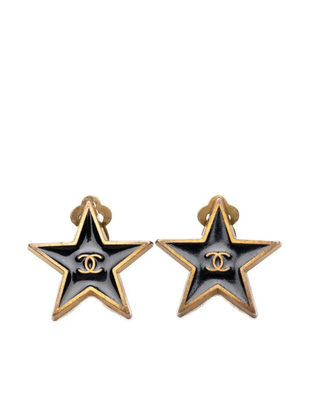 Chanel Cc Logo Star Clip-On Earrings #287793C66B